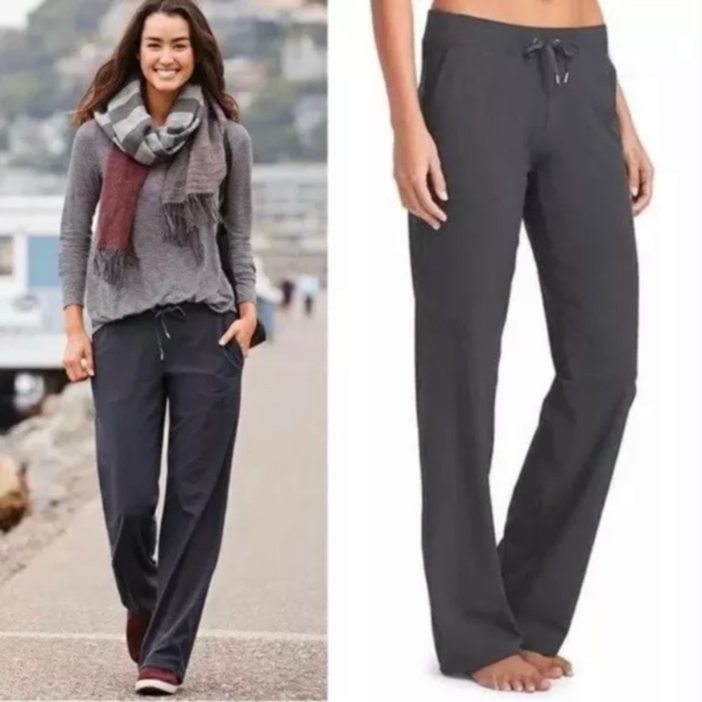 Athleta Gray Midtown Trouser Drawstring Pants 10
